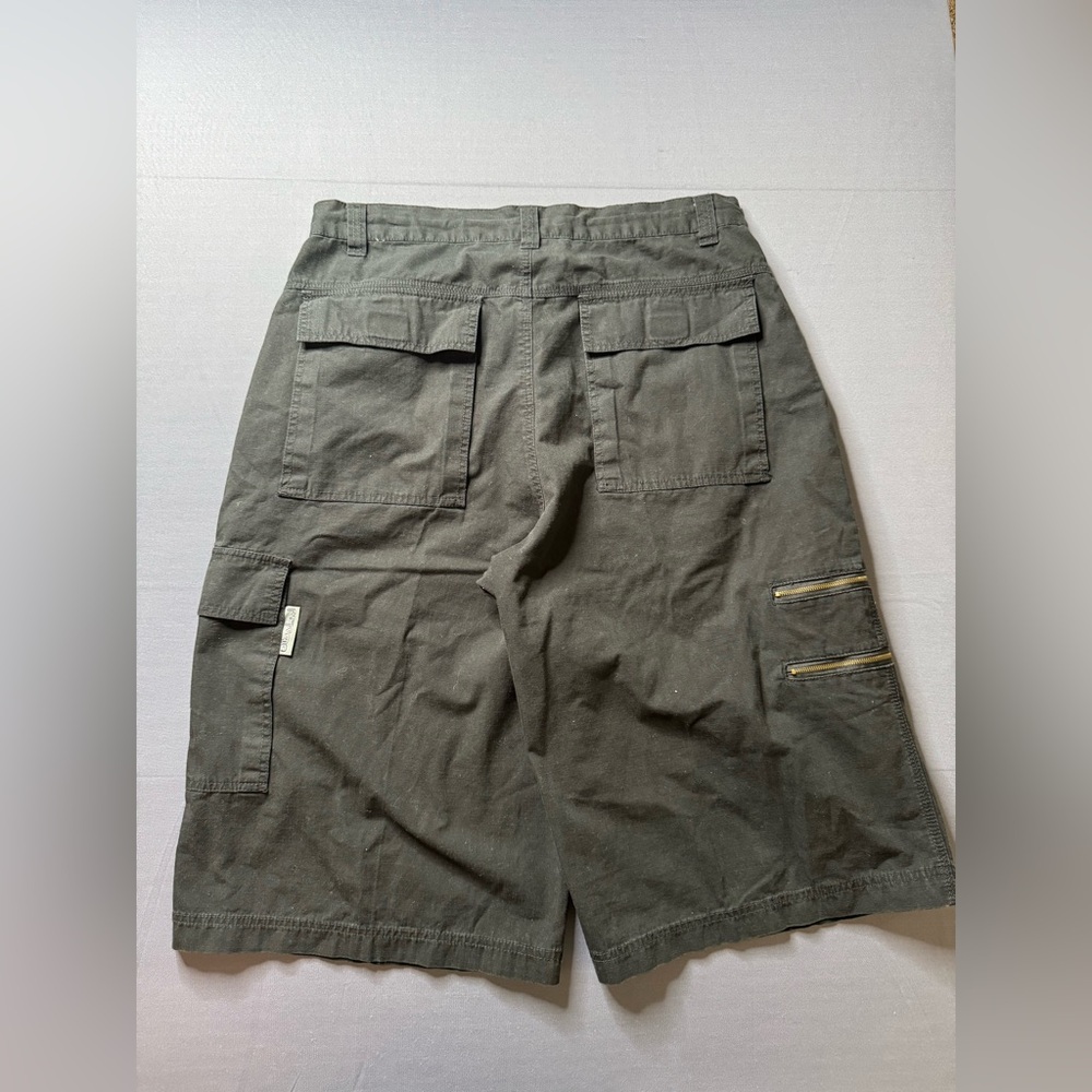 Alteredmind Cargo Baggy Shorts Size Large Black #840 - Picture 5 of 7